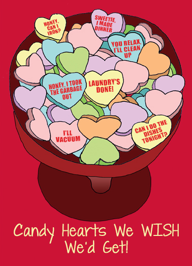 Good Candy Hearts Candy Card Cover