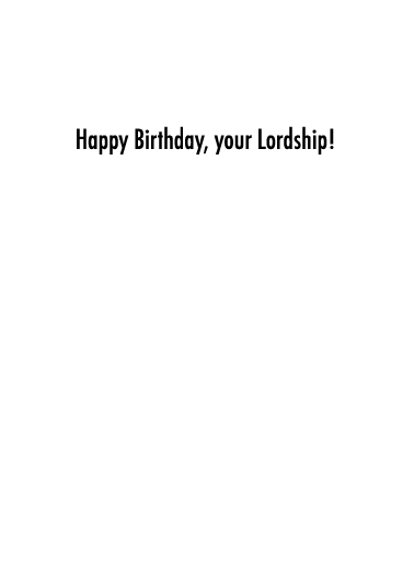 Good King Birthday Card Inside