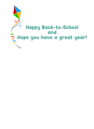 Good Luck This Year Back to School Ecard Inside