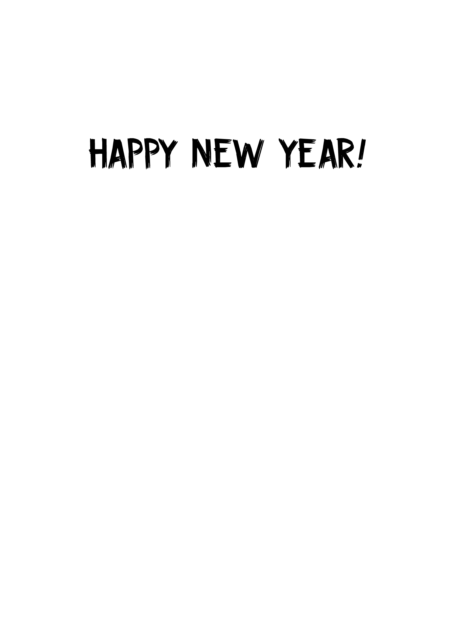 Good Riddance NYE New Year's Card Inside