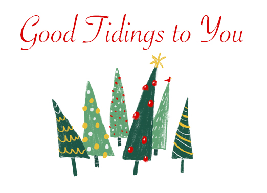 Good Tidings To You Christmas Card Cover