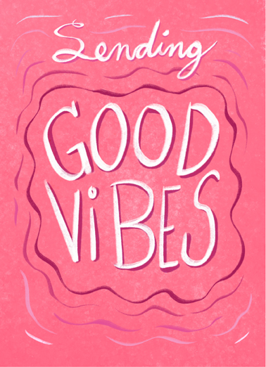 Good Vibes Val Lettering Card Cover