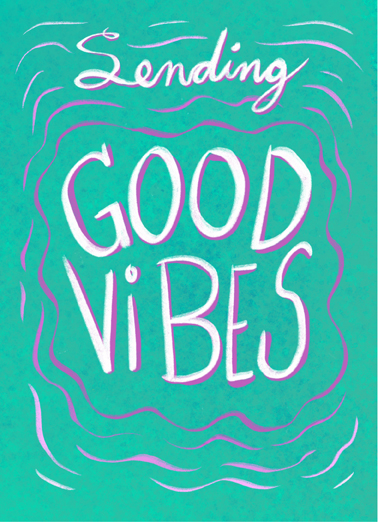 Good Vibes Birthday Card Cover