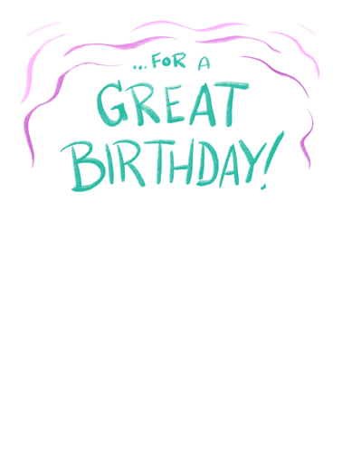 Good Vibes Birthday Card Inside