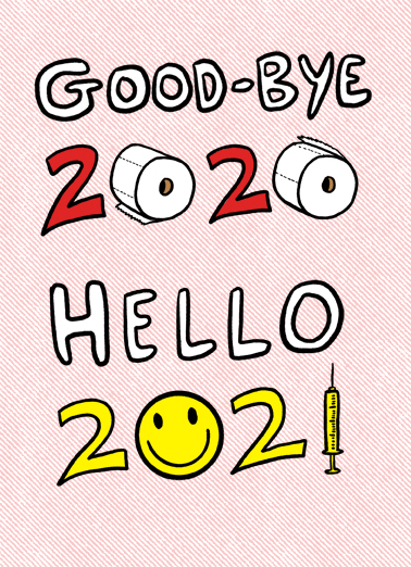 Goodbye 2020 New Year's Ecard Cover