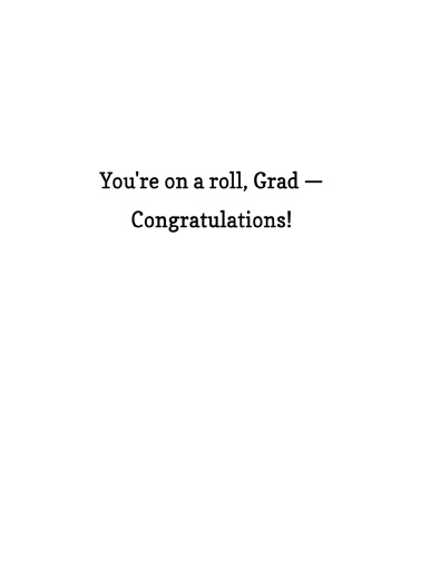 Grad Gets TP Graduation Card Inside