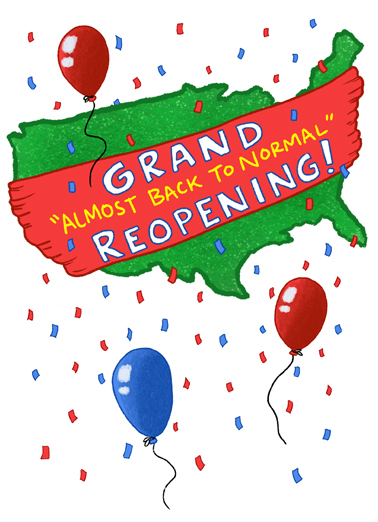 Grand Reopening Birthday Card Cover