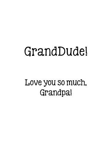 Grandad Grandude FD For Grandpa Card Inside