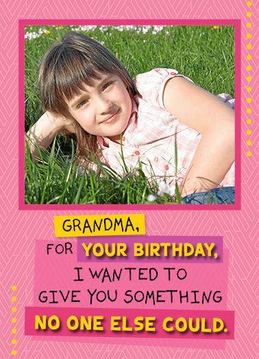 Grandma Birthday - Funny Add Your Photo Card to personalize and send.