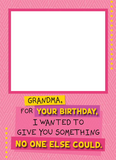 Grandma Birthday 5x7 greeting Ecard Cover