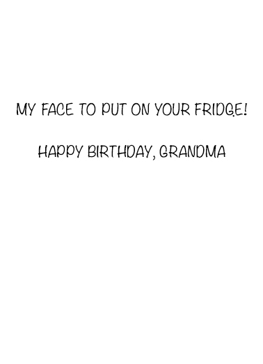 Grandma Birthday Simply Cute Card Inside