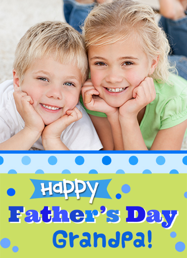 Grandpa From Both FD Father's Day Ecard Cover