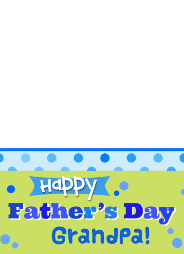 Grandpa From Both FD Father's Day Ecard Cover