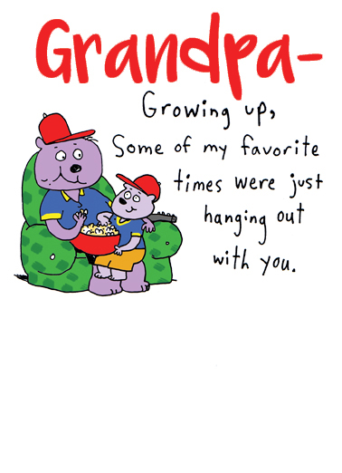 Grandpa Times Love Card Cover