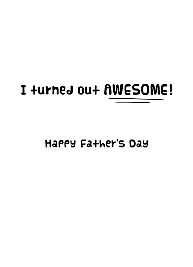 Great Job Dad FD For Dad Card Inside