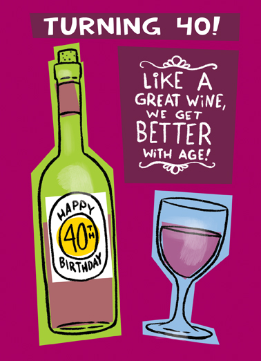 Great Wine 40  Ecard Cover