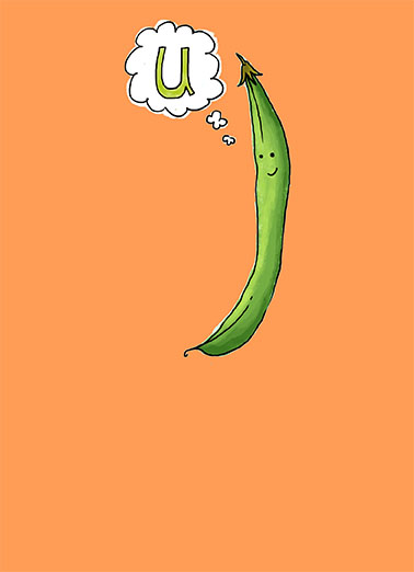 Green Bean Miss You Card Cover