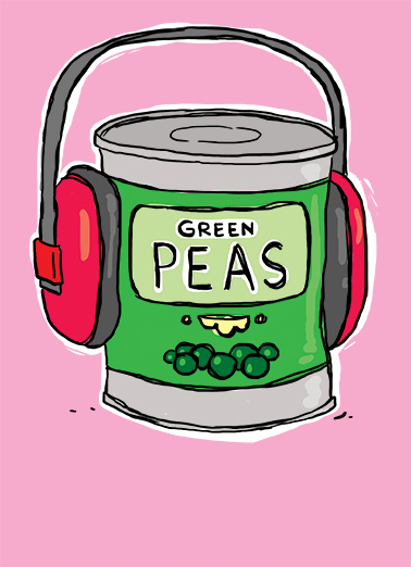 Green Peas Mother's Day Card Cover