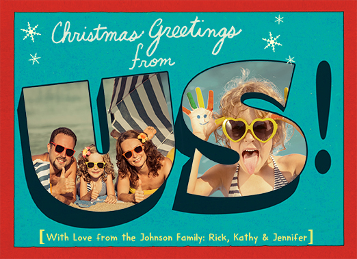 Fun Add Your Photo Christmas Cards and Flats 