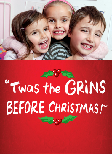 Grins Before Christmas Ecard Cover