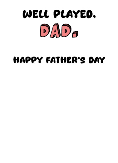 Guidance And Support Father's Day Ecard Inside