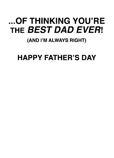Guilty FD Father's Day Card Inside