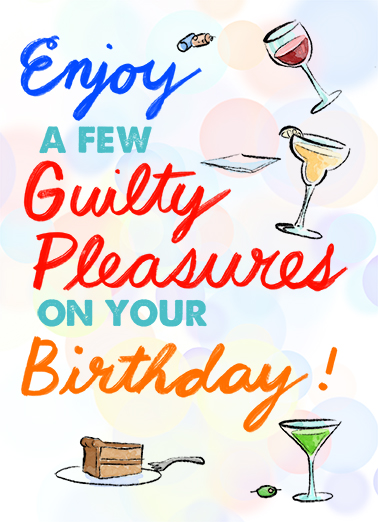 Guilty Pleasures  Ecard Cover