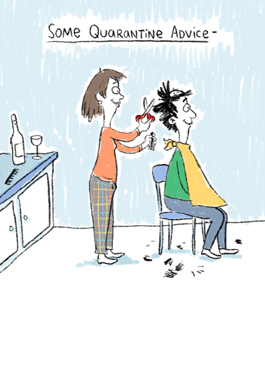 Hair Cut Quarantine Ecard Cover