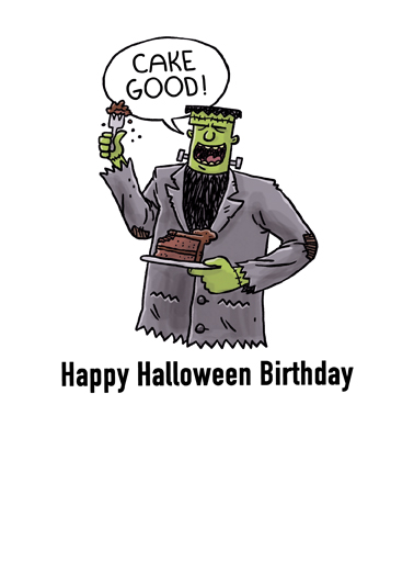 Halloween Birthday  Ecard Inside