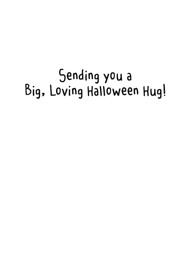 Halloween Hug Dogs Card Inside