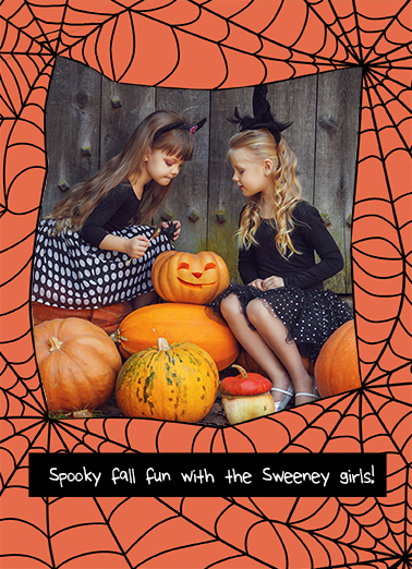 Halloween Photo Card Halloween Card Cover