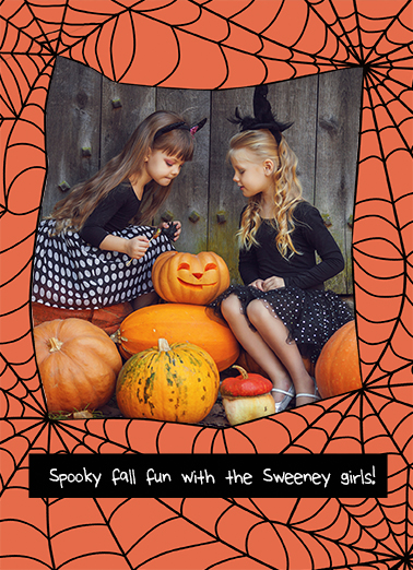 Halloween Photo Card 5x7 greeting Card Cover