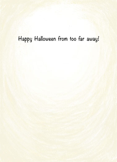 Halloween Safe Distance  Card Inside