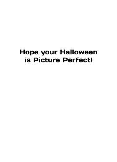 Halloween Selfie 5x7 greeting Card Inside