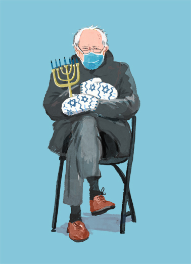 Hanukkah Bernie Hanukkah Card Cover