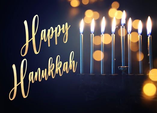 Hanukkah Candles  Ecard Cover