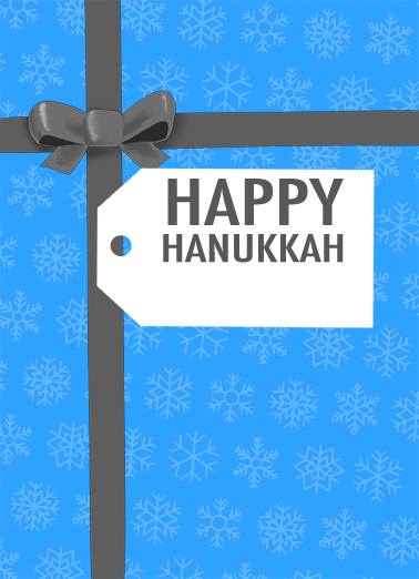 Hanukkah Present  Ecard Cover