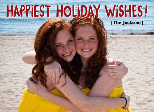 Fun Add Your Photo Christmas Cards and Flats