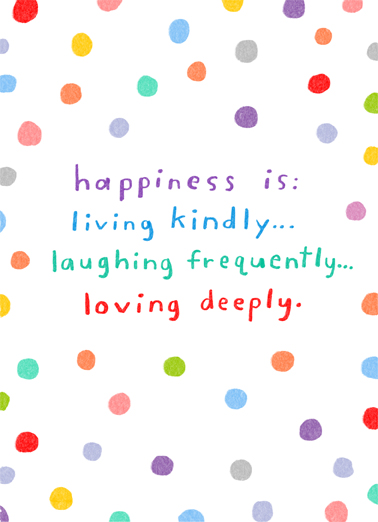 Happiness Is  Ecard Cover