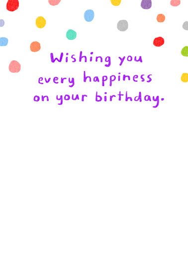 Happiness Is Birthday Ecard Inside