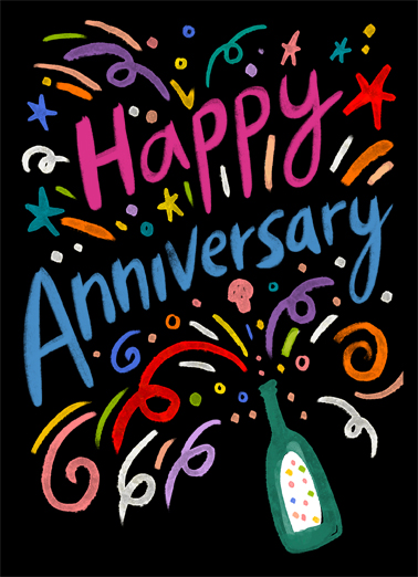 Happy Anniversary Burst Tim Ecard Cover