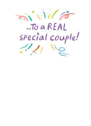 Happy Anniversary Burst For Couple Card Inside