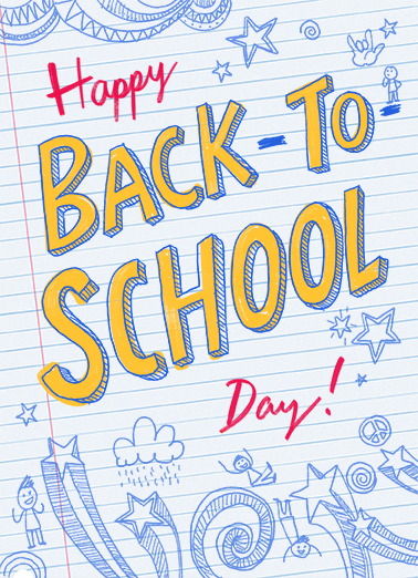 Happy Back-To-School Back to School Ecard Cover