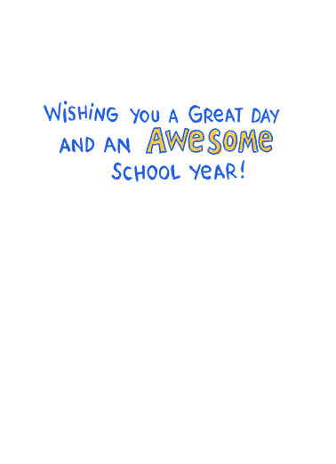 Happy Back-To-School Back to School Card Inside