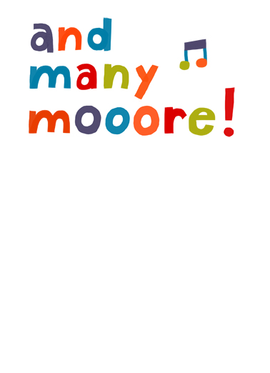 Happy Birthday Multi Color  Card Inside