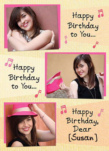 Happy Birthday Song Birthday Card Cover