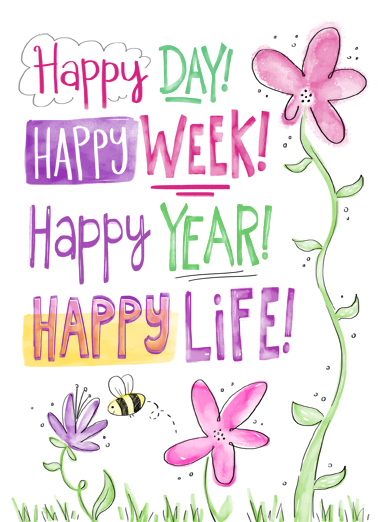 Happy Day Happy Week Megan Card Cover