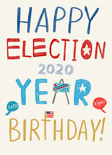 Happy Election Year Funny Political Card Cover