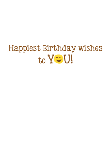 Happy Emoji You Birthday Card Inside