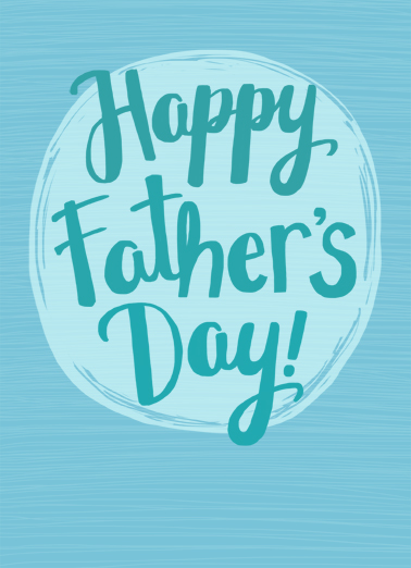 Happy Father's Day Lettering From Son Ecard Cover